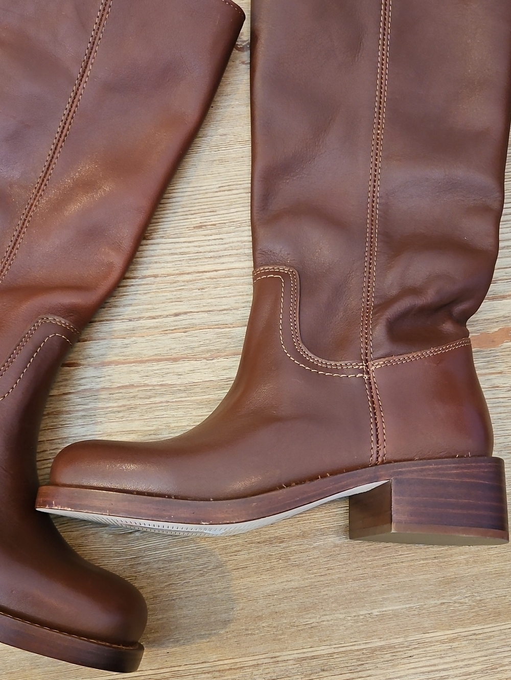Steve Madden Riggs Tall Leather Boots - Picture 4 of 13